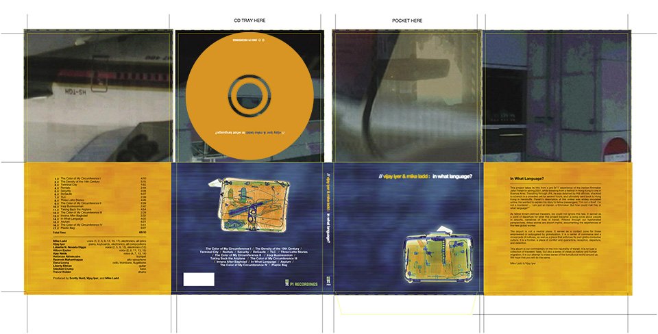 Vijay Iyer & Mike Ladd - In What Language CD digipak packaging